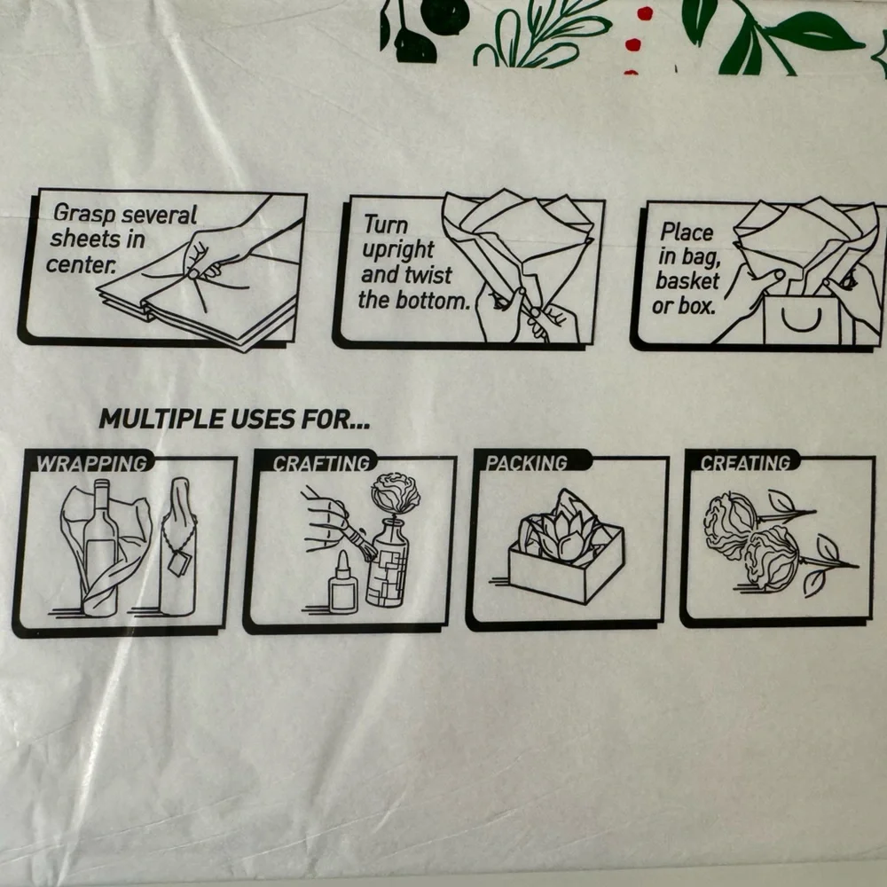48 Sheets - Gift Tissue - NWT - Premium Quality Wrapping Tissue Paper - 20 x 20